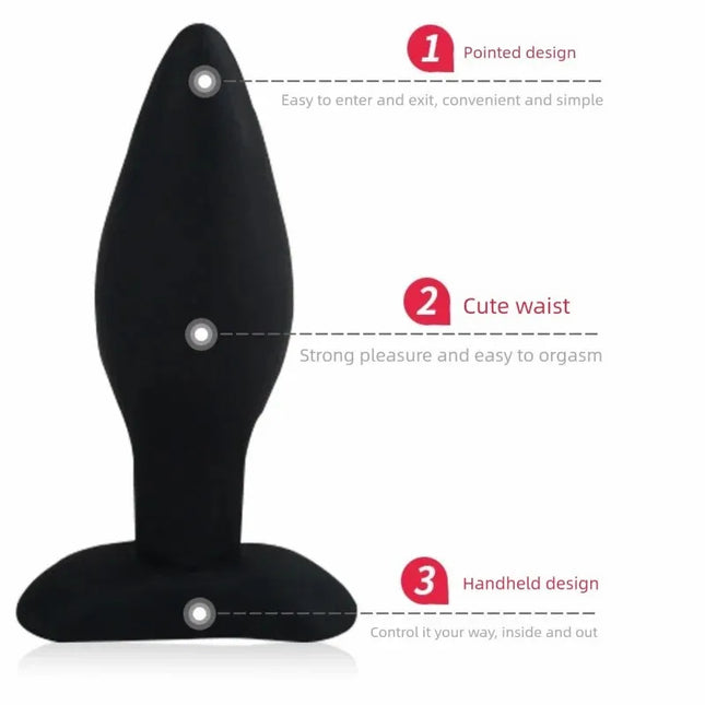 3 Sizes Silicone Anal Plug Set Wearable Butt Plug Stimulation Anus Masturbator G Spot Massage Dildo Sex Toy for Man Women