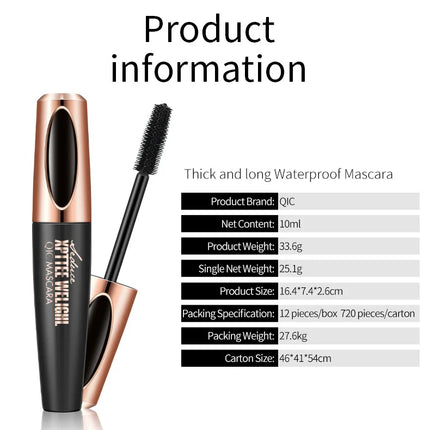 Korean Cosmetics Black Mascara Lengthens Eyelashes Extra Volume Waterproof Natural Lashes Female Professional Makeup Eyeliner