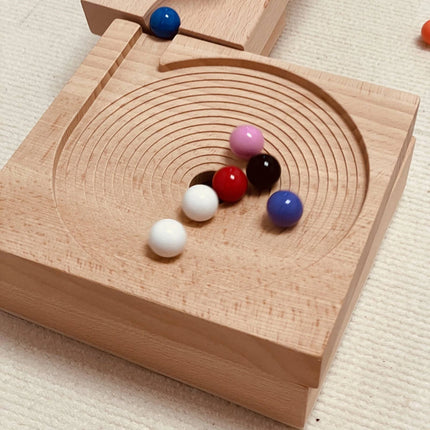 Marble Run with Wooden Blocks Stem Wooden Marble Run Set Learning Eco-Friendly for Preschoolers, Child-Centered School, Playroom
