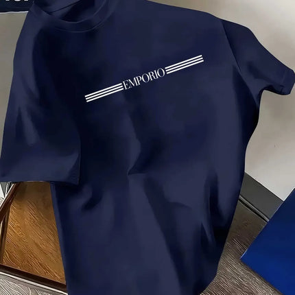 Men's T-Shirts - Breathable Moisture-Wicking Short Sleeve Round Neck Casual & Athletic Tees, All-Season Comfort Fit for Gym