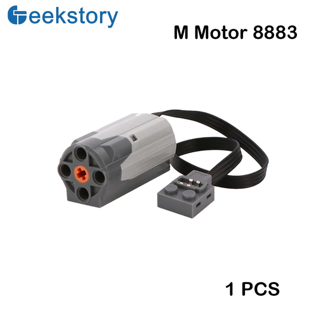 Technical Part 8883 M Motor Compatible with legoeds Power Functions Building Block Car Truck Vehicles Model Power Up Speed Motor