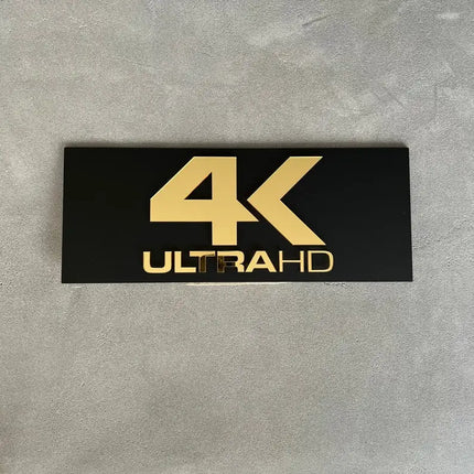 Dolby Atmos & DTS X Wall Signs Gold Mirror Acrylic Home Theater Plaque for Movie Room and Media Room Premium Cinema Room Decor