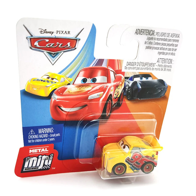 Pixar Cars Lightning McQueen Mini Sheriff Cruz Ramirez Mater Black Storm Jackson Alloy Diecast Model Kids Christmas Gift