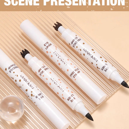 3 in 1 Natural Simulation Freckle Stamp Pen Waterproof Easy Color Freckle Dot Pen Face Fake Freckles Eyeliner Lasting Makeup