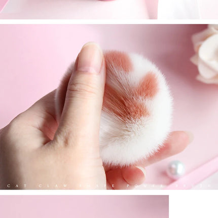 Makeup Brushes Soft Fluffy Long-handled Cat Claw Flat Brush for Cosmetics Base Foundation Blush Powder Beauty Tool