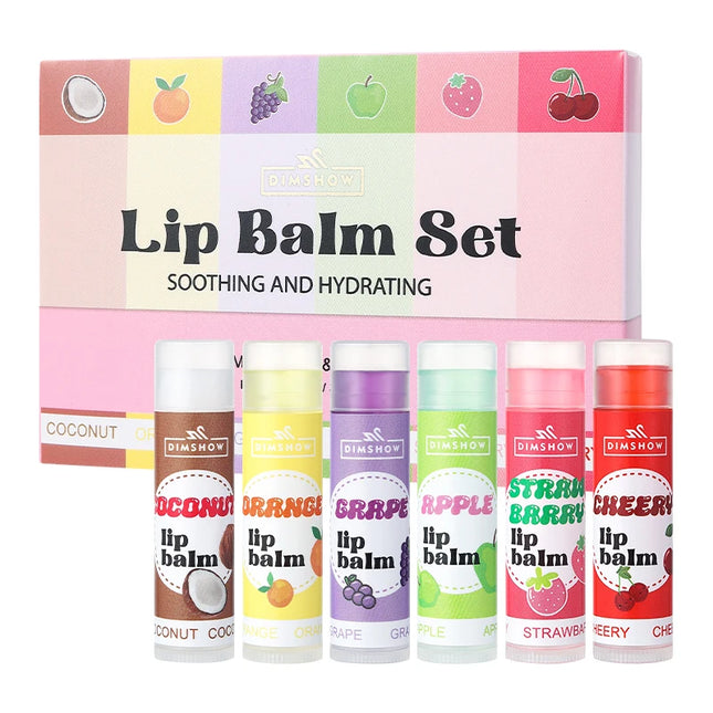 6 flavors of fruit moisturizing lipstick. Moisturizing and hydrating lip mask. Desalination lip mask. Lip balm.