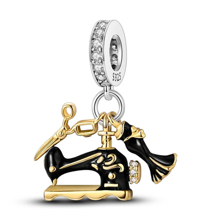 Hot Sale 925 Sterling Silver Cute Panda Beads & Penguin Dangle Charm Fit Snake Bracelet Boutique Necklace Black Pendant Gift