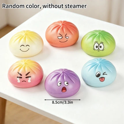 Dumpling Squishies Rainbow Dumpling Squeeze Ball Fidget Toy Mystery Blind Box Pinch Stress Relieve Slow Rebound Ornamnet