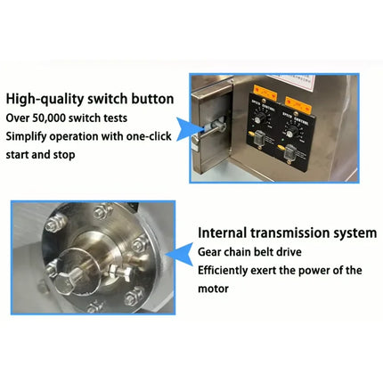 PBOBP 300Kg Per Hour Electric Commercial Cutter Food Chopper 220V Motor Gear Stainless Steel High Efficiency Vegetable