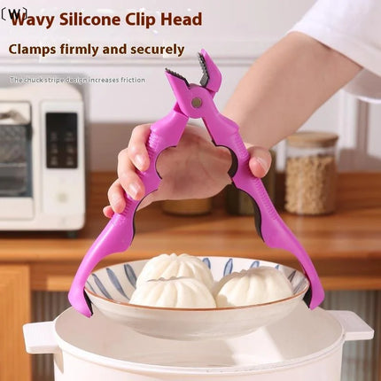 1PC Anti-scald Clip Silicone Kitchen Anti Scald Plate Bowl Dish Pot Holder Anti-hot Clip Lifter Kitchen Accessories Gadget
