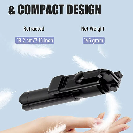 FGCLSY New Tripod for Smartphone Camera,Stand with Bluetooth shutter and light,Wireless Selfie Stick brackets with Phone Holder