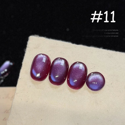 TC 10ML Purple cat eye Nail Gel polish set Semi Permanent Nail Art Soaking UV LED Nail Salon DIY Nail Salon Gel