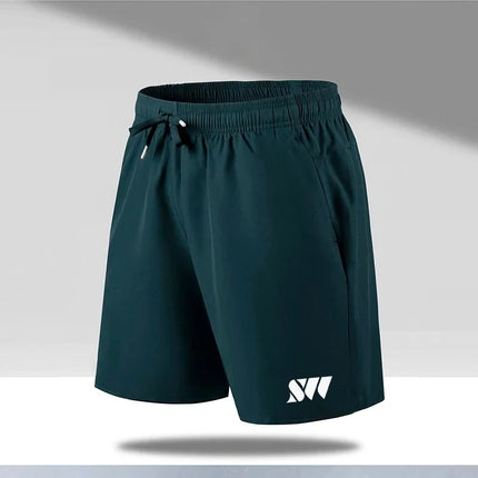 2024 New Summer Men's Sports Shorts Tennis Training Shorts Breathable Mesh Drawstring Beach Pants Large Size Badminton Clothing