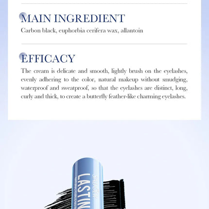 5D Waterproof Mascara Lengthening Eyelashes Women's Make-up Waterproof Mascara Black Silk Fibre Mascara Korean Cosmetics New