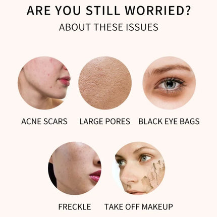 High Coverage Concealer Cover Anti Dark Circle Freckle Long-lasting Waterproof Foundation BB Cream for Face Makeup Base Cosmetic