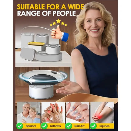 A84G-One Touch Rechargeable Electric Can Opener-Safety Automatic Hands Free-2Pcs Ideal For Easy Smooth Edge Openers