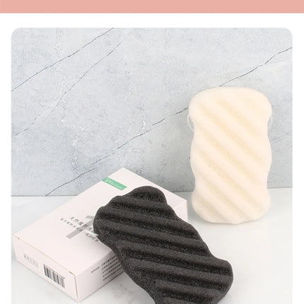 Clearance_Brainbow Face Washing Sponge Konjac Wash Face Puff Large Foaming Deep Cleansing Horny Belt Lanyard Makeup Cleansing Pu