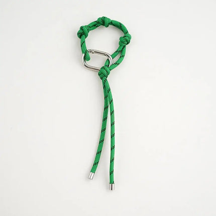 HOT Original Designed Nylon Woven Rope Keychain With Baseball Decor Sporty Style Bag Pendant DIY Trendy Fashion Pendant Gifts