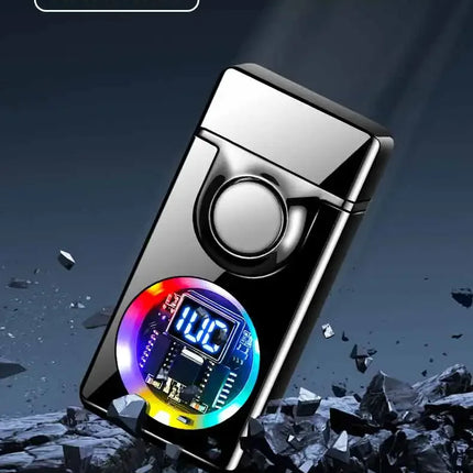 2025 Voice Controlled Ignition Gas Lighter 4 Ignition Methods Battery Display Open Fire Switching Jet Fire USB Electric Lighters
