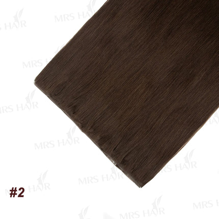 Long Flat Weft Invisible Tape Bundles Human Hair PU Skin Weft Hair Extension Injected Seamless & No-Glue Tape On Hair Weft