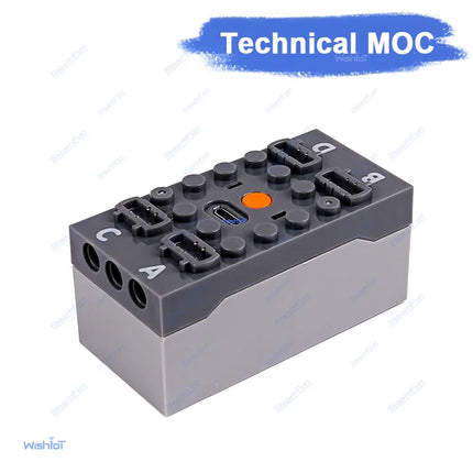 Rechargeable Lithium Battery Box Multi Function Speed Adjust Control Power Up Car Train Motor MOC Legoeds Technical Bricks Toys