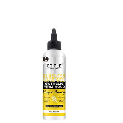 GOIPLE 2fl.oz Washable Glueless Lace Gel Extreme Hold Lightweight and Water Based Formula Non-Aerosol Adhesive for Temporary Use