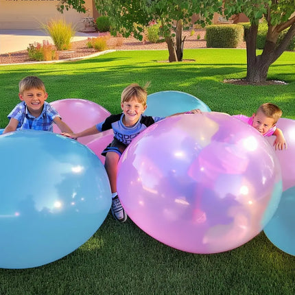 2PCS 80cm Inflatable Bubble Balls,Water Balloons for Toddler Outdoor Toys,Beach Ball for Kids Yard Games Summer Water Gift