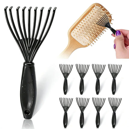 Hair Brush Cleaner Tool, Cleaner Hair Brush Cleaner Hair Dirt Remove Comb Embeded Tool for Home Salon