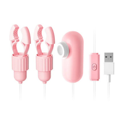 Gentle Nipple Pleasure Device – Dual Suction & Vibration for Sensitive Skin, Quiet Intimate Massager for Women, USB Rechargeable