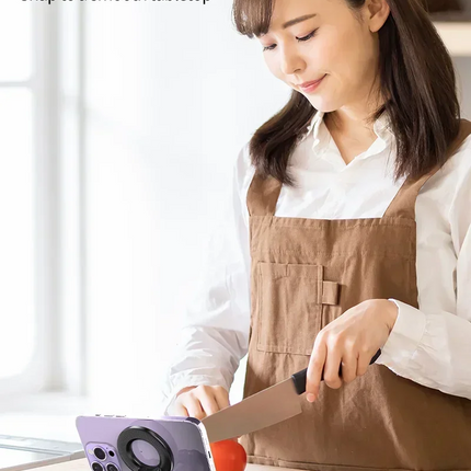 Strong Magnetic Phone Holder Foldable Design 360° Adjustable Vacuum Car Mount For Cell Phone For iphone Live Streaming