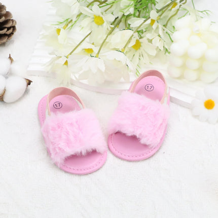 Baby girl winter breathable front shoes cute plush toddler shoes baby shoes