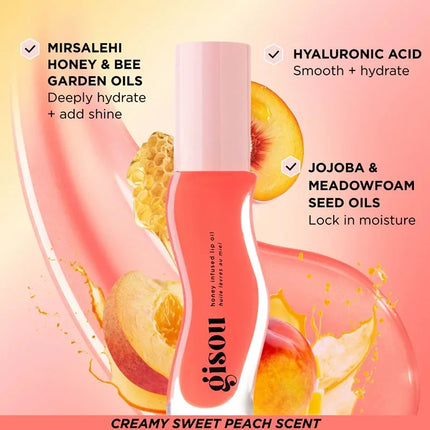 Gisou Original Moisturizing Watermelon Lip Oil Gloss Care Of The Lips Benetitnt For Lips Plumping Exfoliating Plumping Lip Balm