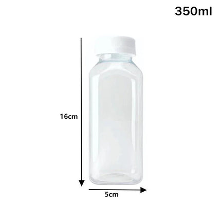 120-500ml Plastic Juice Bottles Long-Lasting, Spill-Proof, Milk Tea - Easy Cleaning and Refilling Clear Water Bottle Portable ﻿
