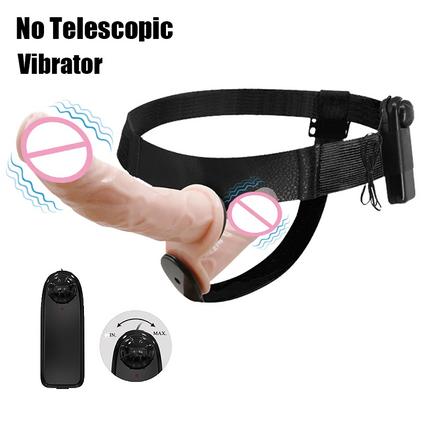 Thrusting Realistic Double Dildo Vibrators For Lesbian Bondage Harness Strap On Sex Toys For Women Lesbian Adult Sex Products 18