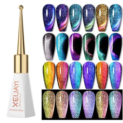 Cat's Eye Series Flash Nail Polish Gel Semi Permanent Quick-drying Phototherapy Glue Soak Off UV LED Varnish Manicure Decoration