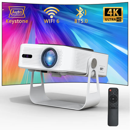 New 4K Ultra HD Smart Android WIFI Gimbal Projector 1080p Two-way Bluetooth 5.0 Home Wall Cast Bedroom Living Room Family