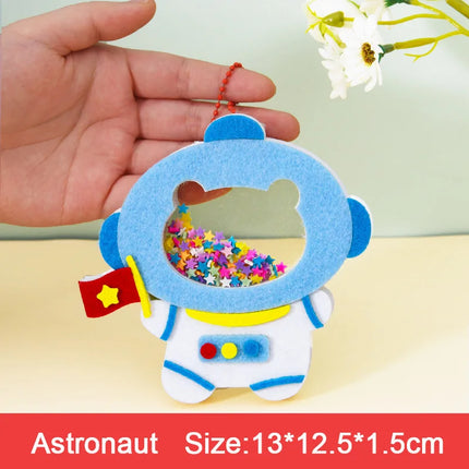 Creative Sequin Shaker Halloween Animal Pendant Handmade Craft Material Kits Kindergarten Kids Practice Ability Learning Toys