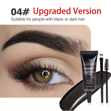 Professional Eyebrow Enhancers Cream Women Natural Liquid Dyeing Eyebrow Set Brow Tattoo Pigments Lasting Waterproof Eyebrow Gel