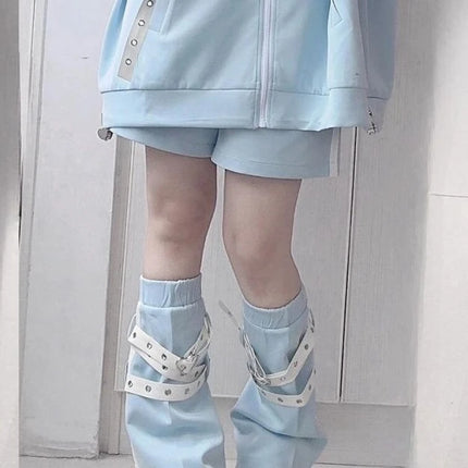 Japanese Anime Angel Sweatshirt Jacket Long Sleeve Detachable Sleeve Set Soft Cute Home Clothes Women's Spring Fashion 2025
