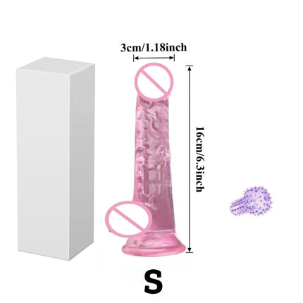 4colors with Egg Shaped Dildo with Strong Suction Cups Soft and Flexible Textured and Curved Design Suitable for G-spot and Play