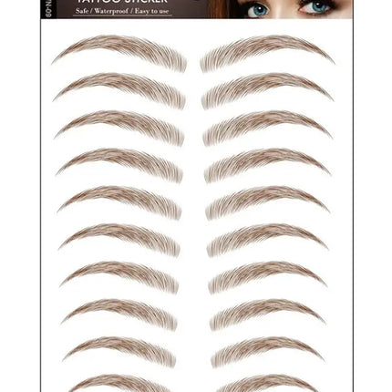 6D Hair Like Eyebrows Stickers Makeup Waterproof Eyebrow Eyebrow Long Natural Hair-liked Authentic Eyebrow Tattoo Sticker