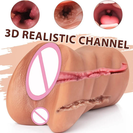 Realistic Vaginal Sex Toys for Men Pocket Pussy Vagina Erotic Oral Sex Artificial Anal Vaginal Male Masturbators Adults Toys 18+