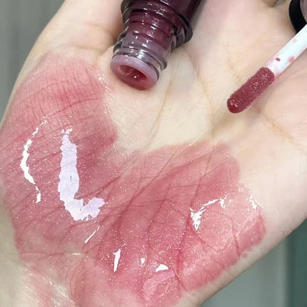 Cappuvini Water Glazed Mirror Lip Gloss Makeup Long Lasting Color Liquid Lipstick Crystal Jelly Moisturizing Lip Glaze Cosmetics