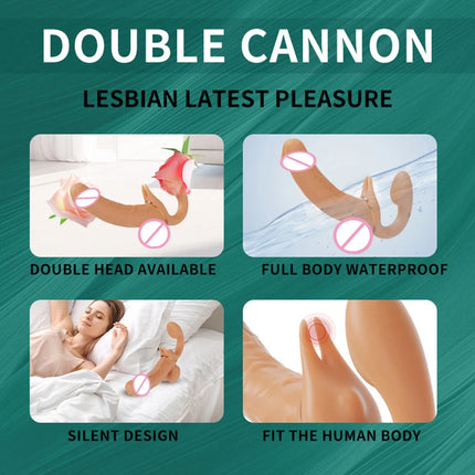 Scalable Double Dildo Vibrator Silicone Strap On Lesbian Massager Dildo Panty Male Penis Couples Sex Toys Adult Products 18+