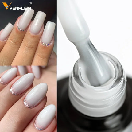 7.5ml Venalisa HEMA Free TPO Free Rubber Base Jelly Pink Soak Off UV LED Gel Polish Semi Permanent Nail Manicure Varnish