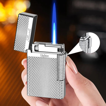 New Creative Plasma Arc Lighter Luxury Double Flame Butane Lighter Jet Flame Windproof Cigarette Ignitor Smoking Accessories