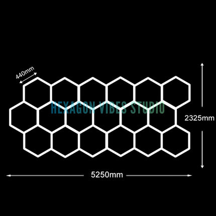 Garage Hexagon LED Light 50000H 6500K Ultra Bright for Home Gym Barbershop Car Detailing Bar Basement Workshop Ceiling Lighting