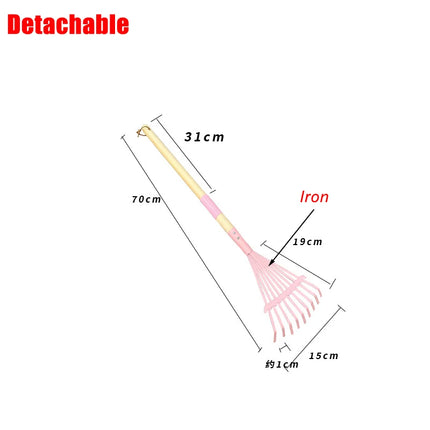 1/4/6pcs Kids Gardening Tools Set Outdoor Digging Weed Toys Detachable Handle for Planting Household Farming Garden Flower