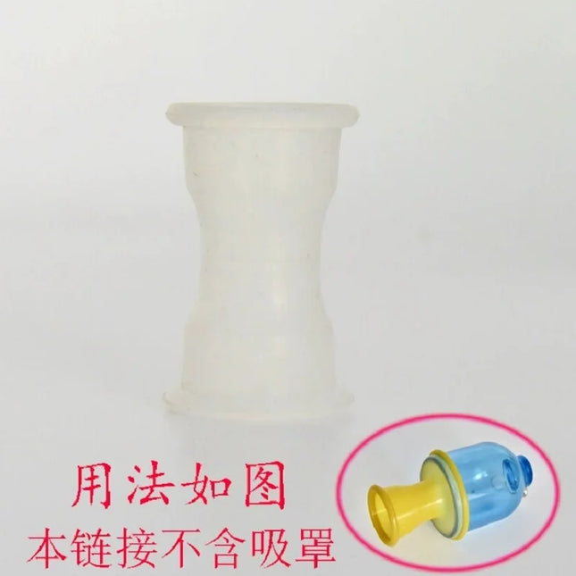 Masturbator Vacuum Cup Penis Protector Sleeve Penis Pump Sleeves Enlargement Extender Stretcher Genital Sleeve Erection Sex Toys
