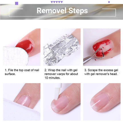 LILYCUTE 7ml  Mirror Metallic Nail Polish No Need of UV LED Lamp Nail Supplies Vernis Red Purple Mirror Effect for Nails